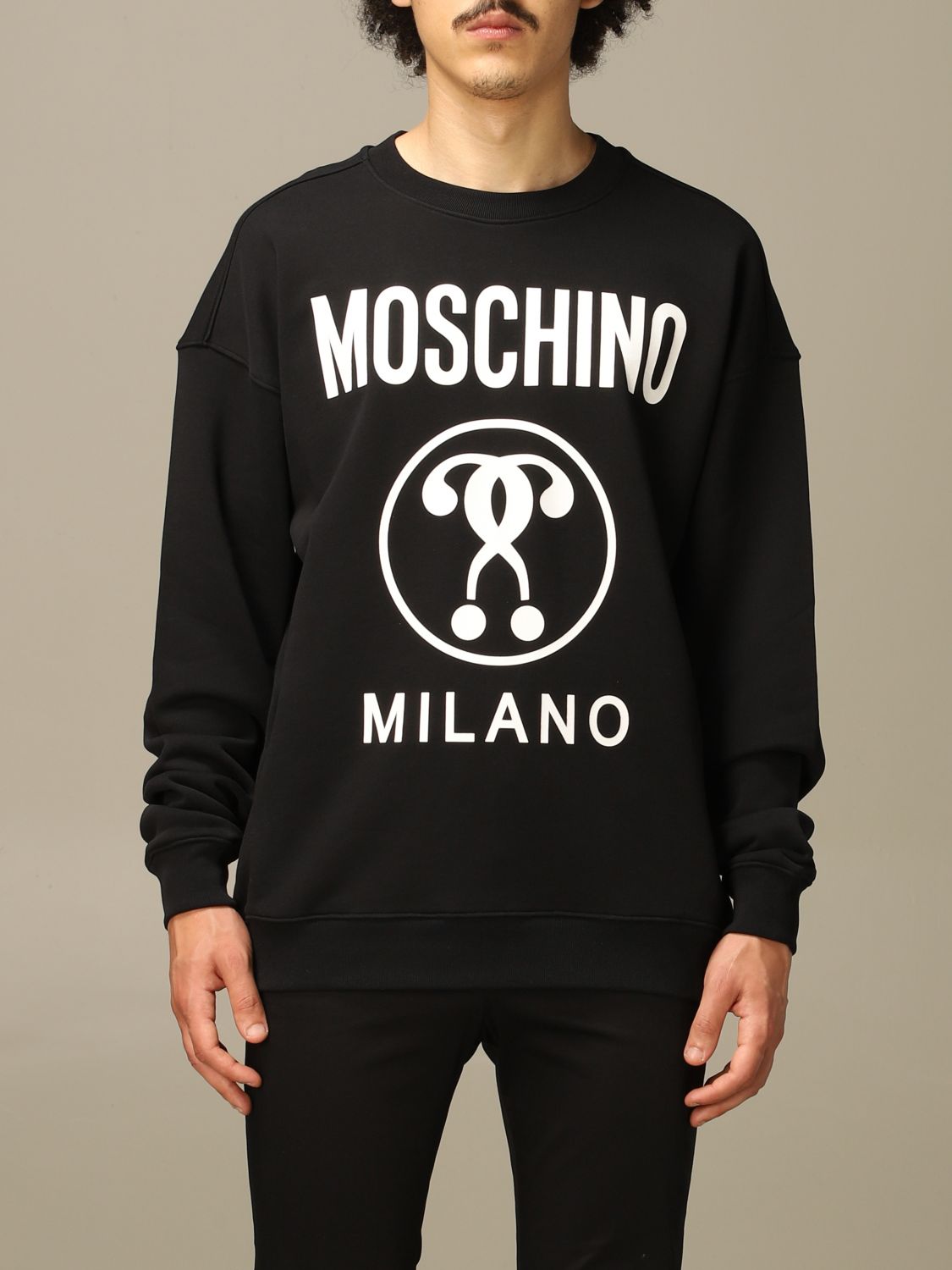 moschino double question mark sweatshirt