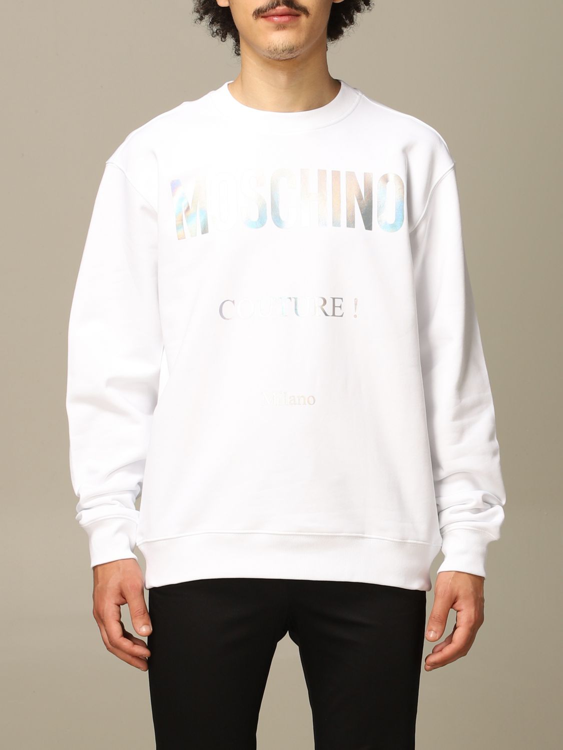 moschino white sweatshirt