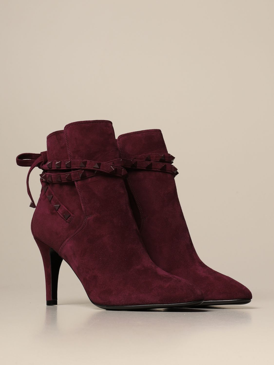 valentino suede ankle boots