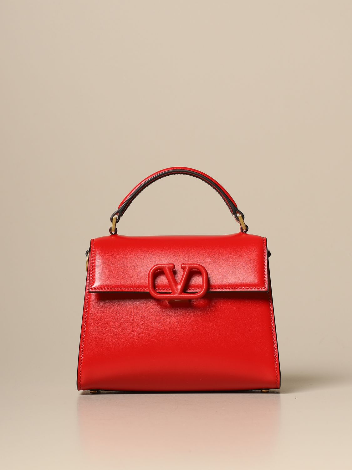 NWT Valentino Garavani Red Large VSLING Hobo Bag in Grainy Leather. $3295