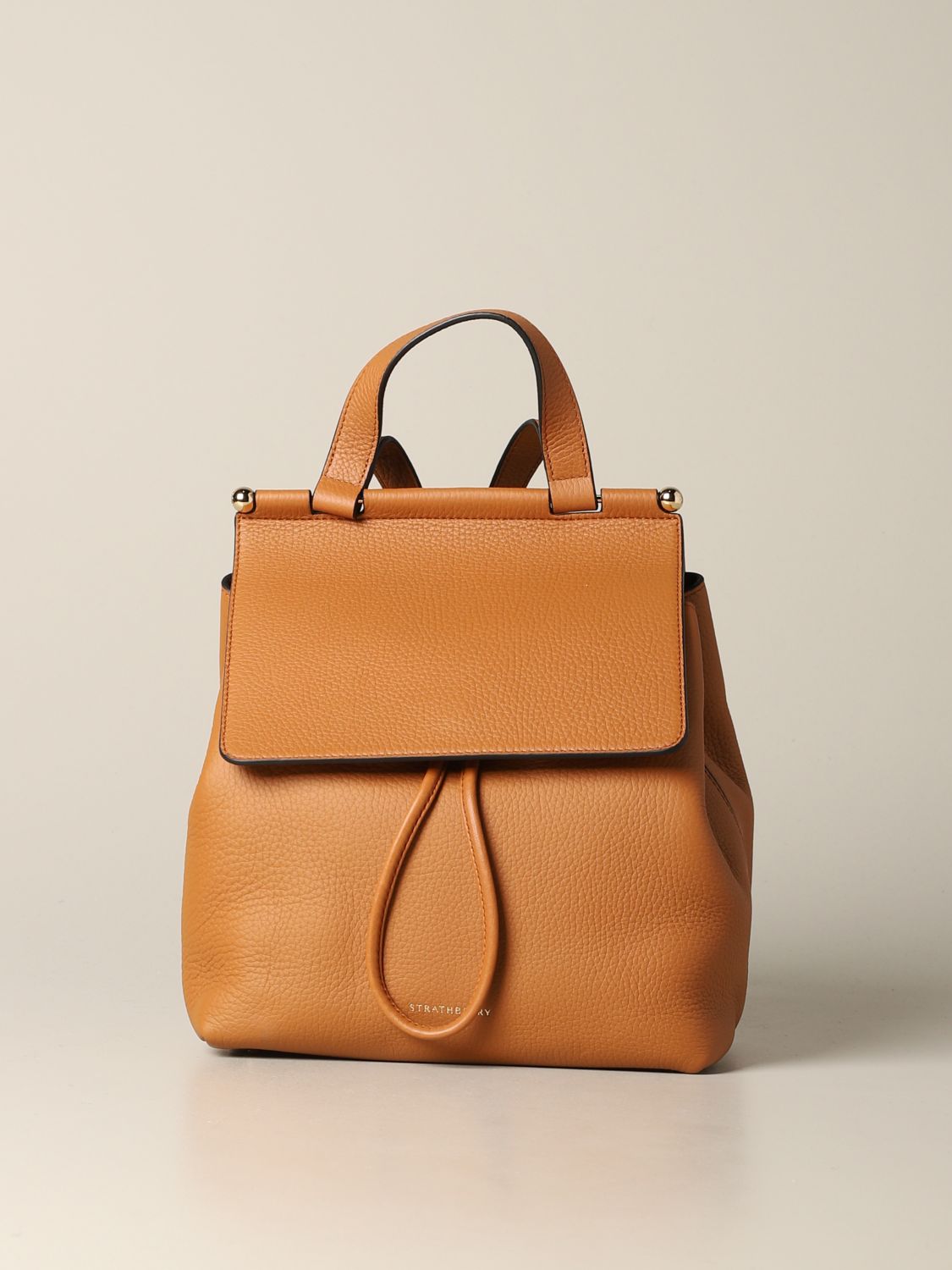 STRATHBERRY: Soft backpack in textured leather | Backpack Strathberry ...