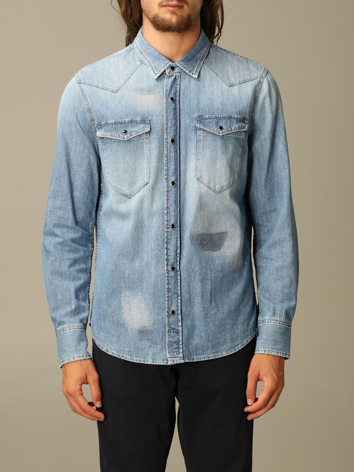 eleventy denim shirt