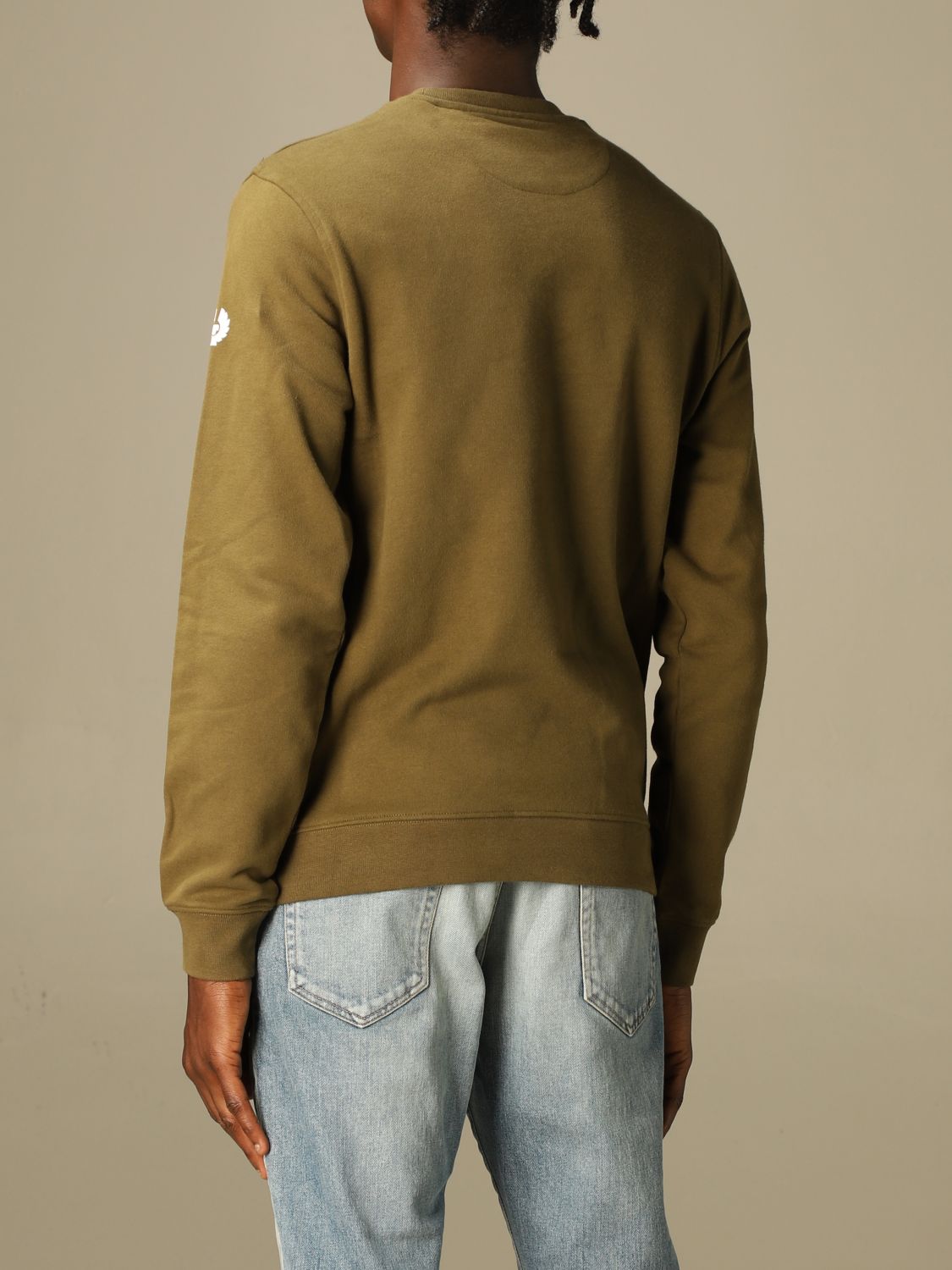 Sweatshirt Belstaff: Belstaff cotton sweatshirt with logo green 2