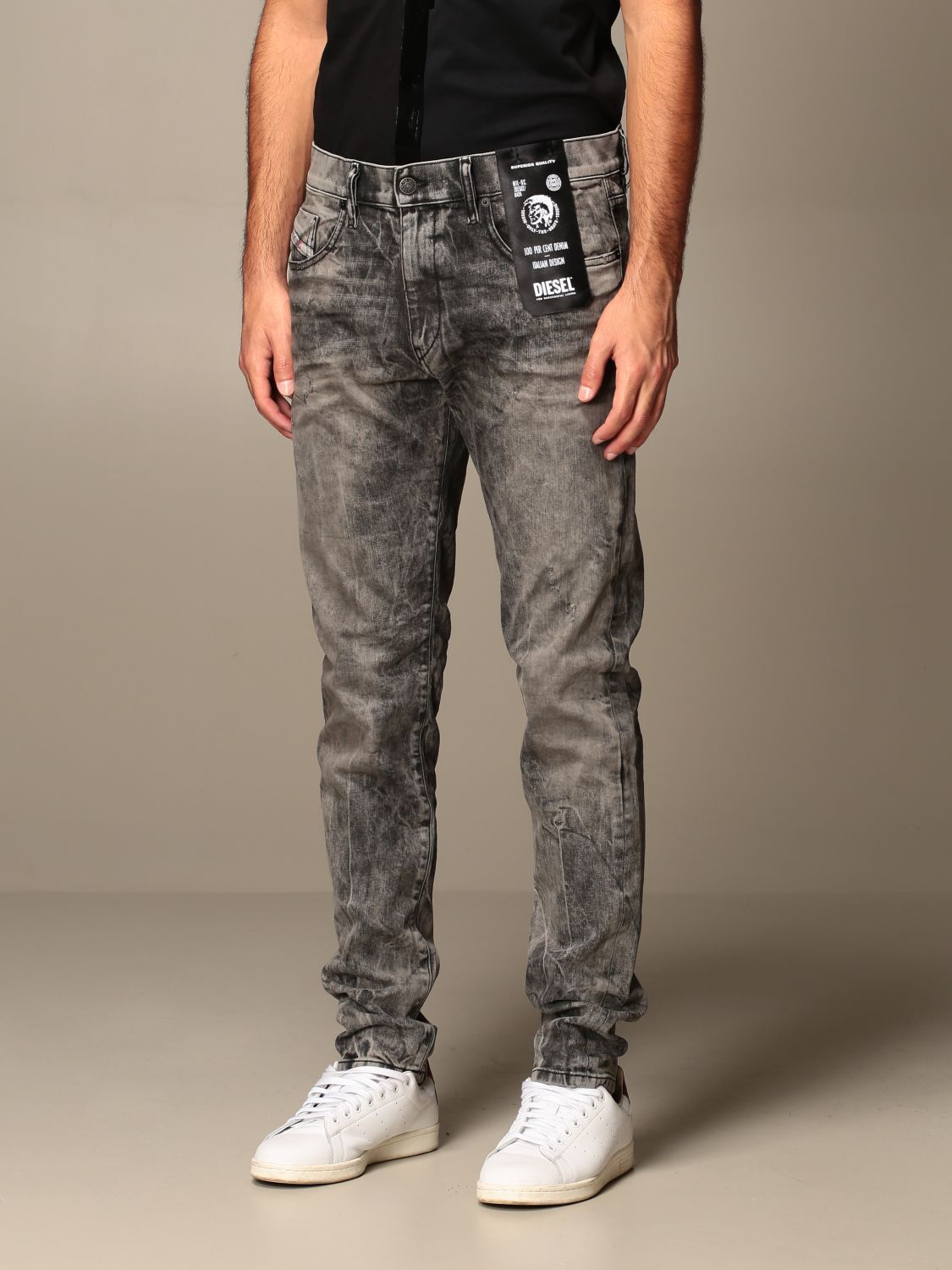 Diesel Outlet: D-strukt jeans in slim used denim | Jeans Diesel Men ...
