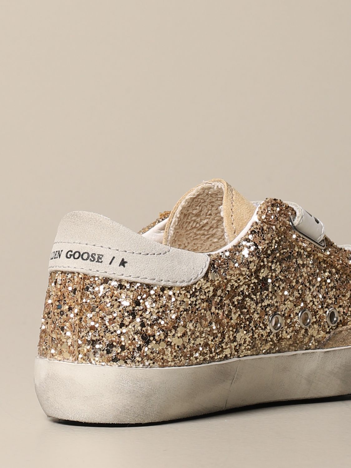 golden goose sneakers gold glitter