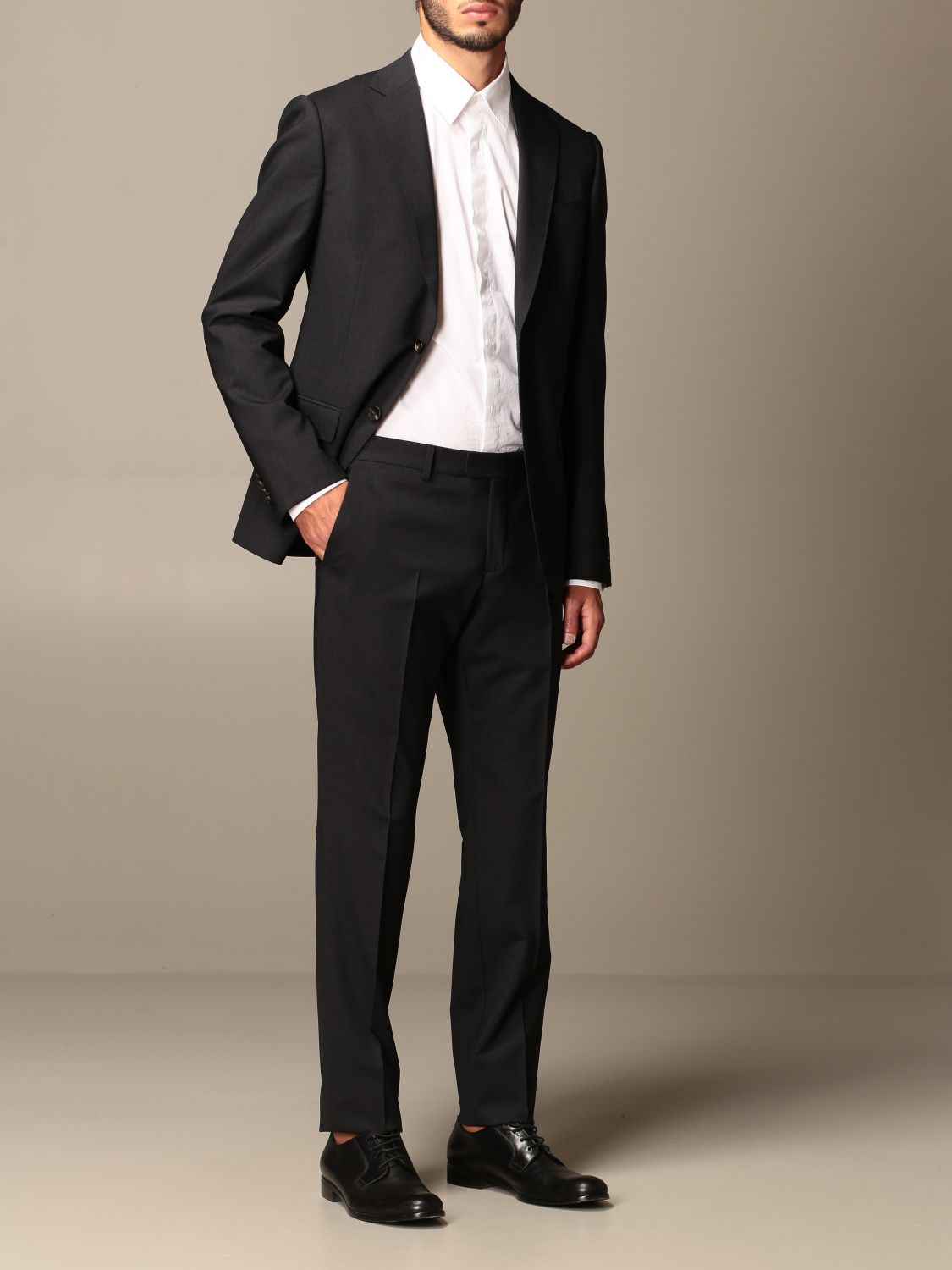 Z Zegna Outlet: Abito a monopetto in lana 290 gr drop 8 - Antracite | Abito  Z Zegna 281CGA 850 GIGLIO.COM