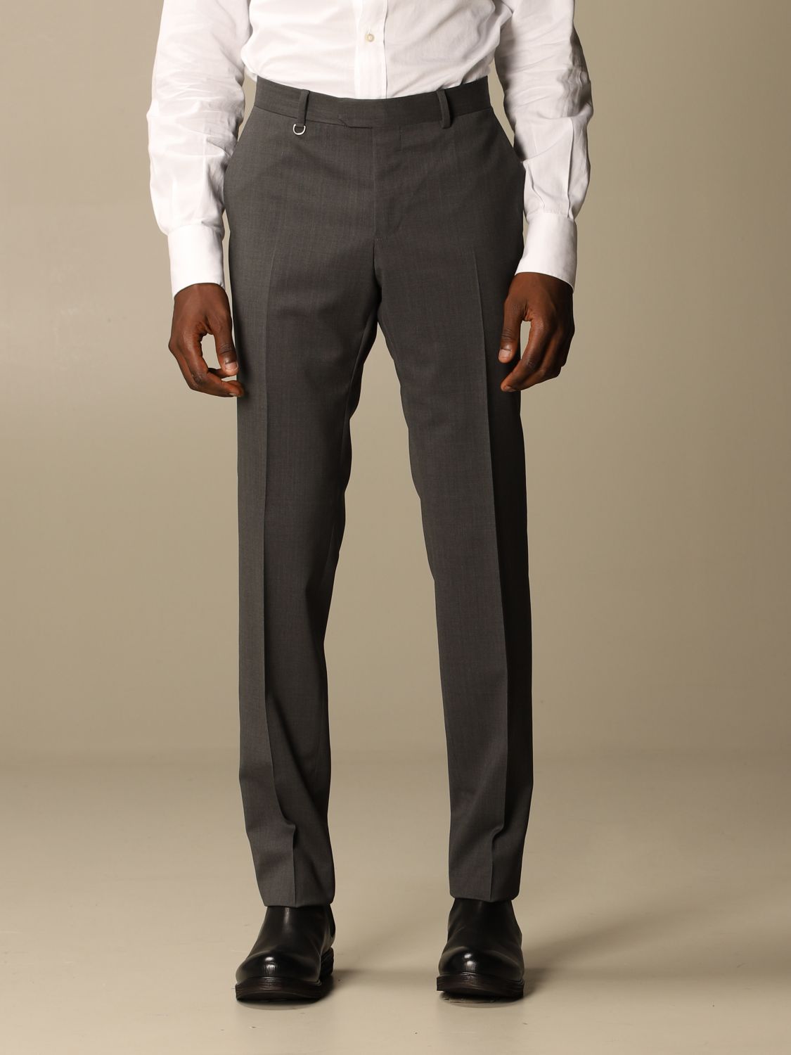 Z Zegna Outlet Trousers In Wool Blend Grey Z Zegna Pants 7fnac2