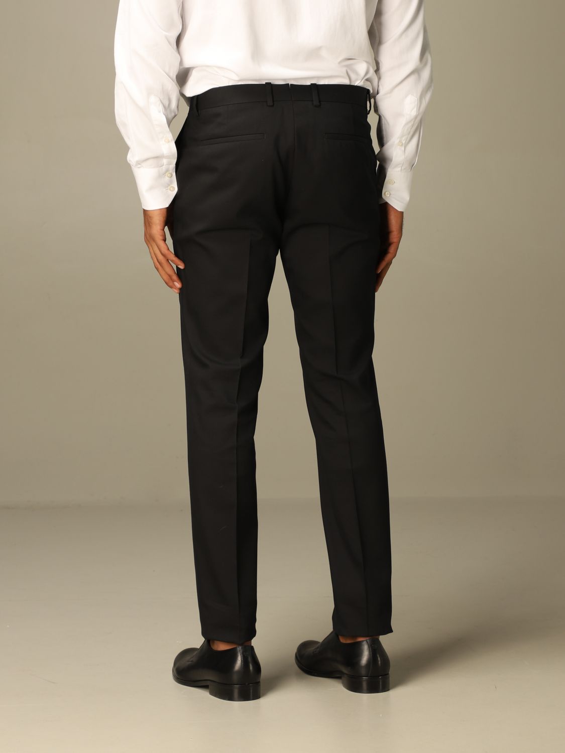 Z Zegna Outlet: trousers in wool twill - Black | Z Zegna pants