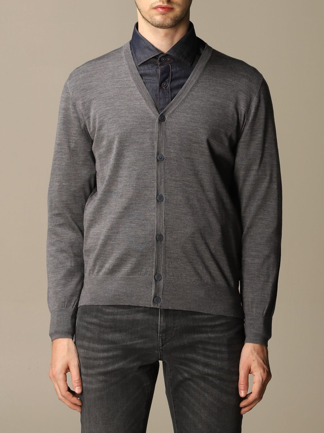 Z Zegna Outlet: cardigan in pure Merinos wool with long sleeves ...