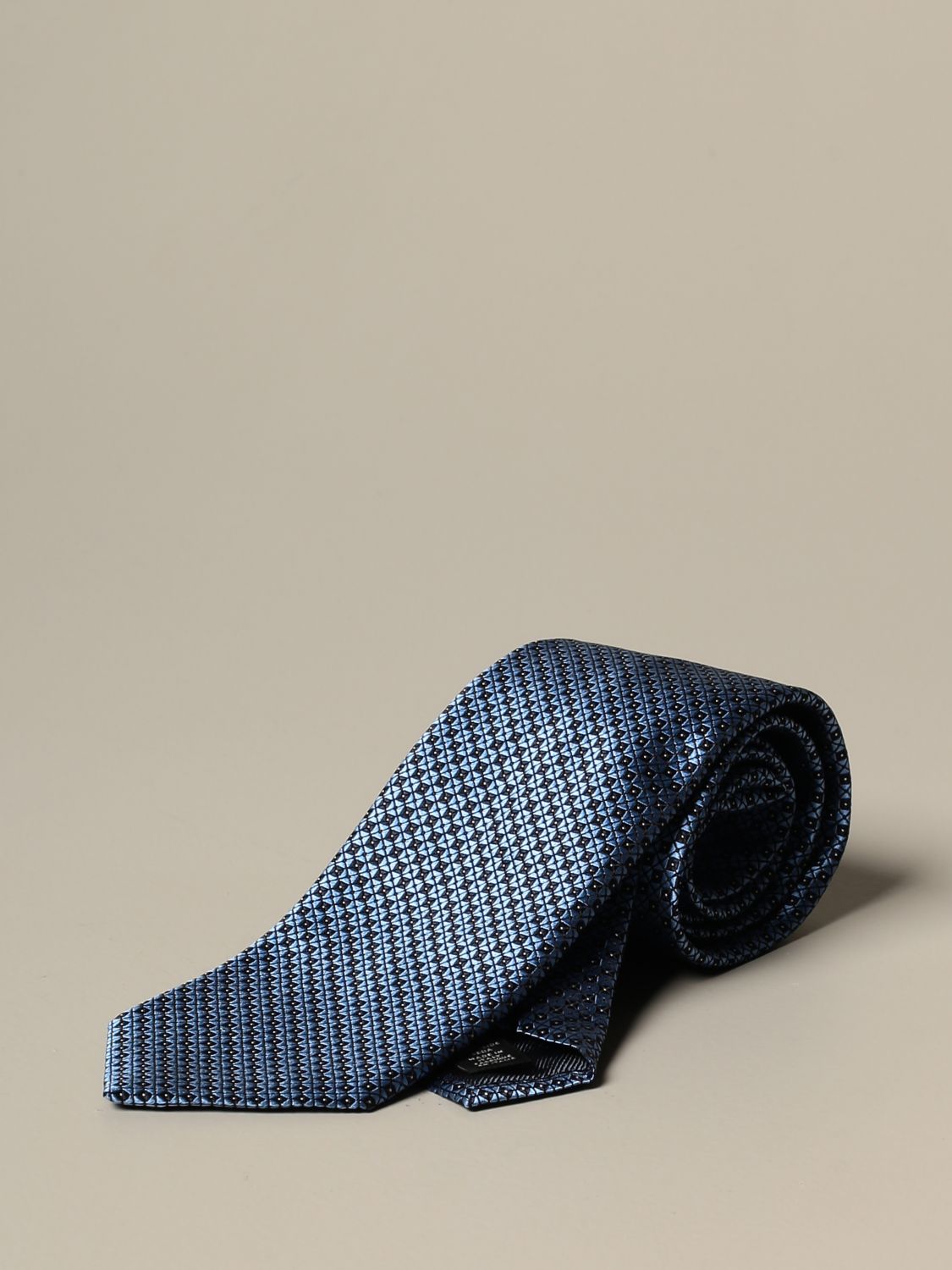 Ermenegildo Zegna tie in patterned silk