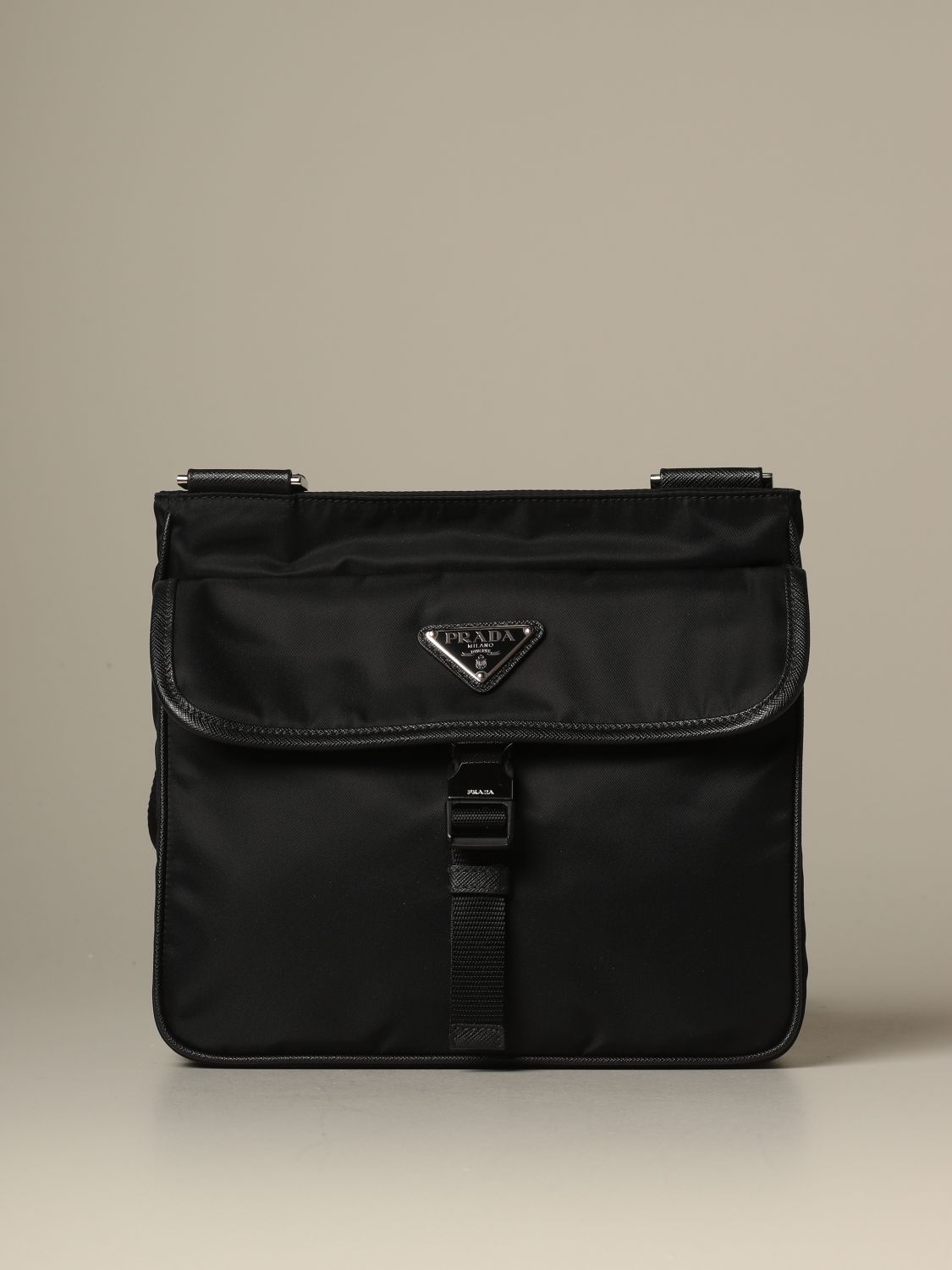 Prada Crossbody Messenger Bag in Black for Men