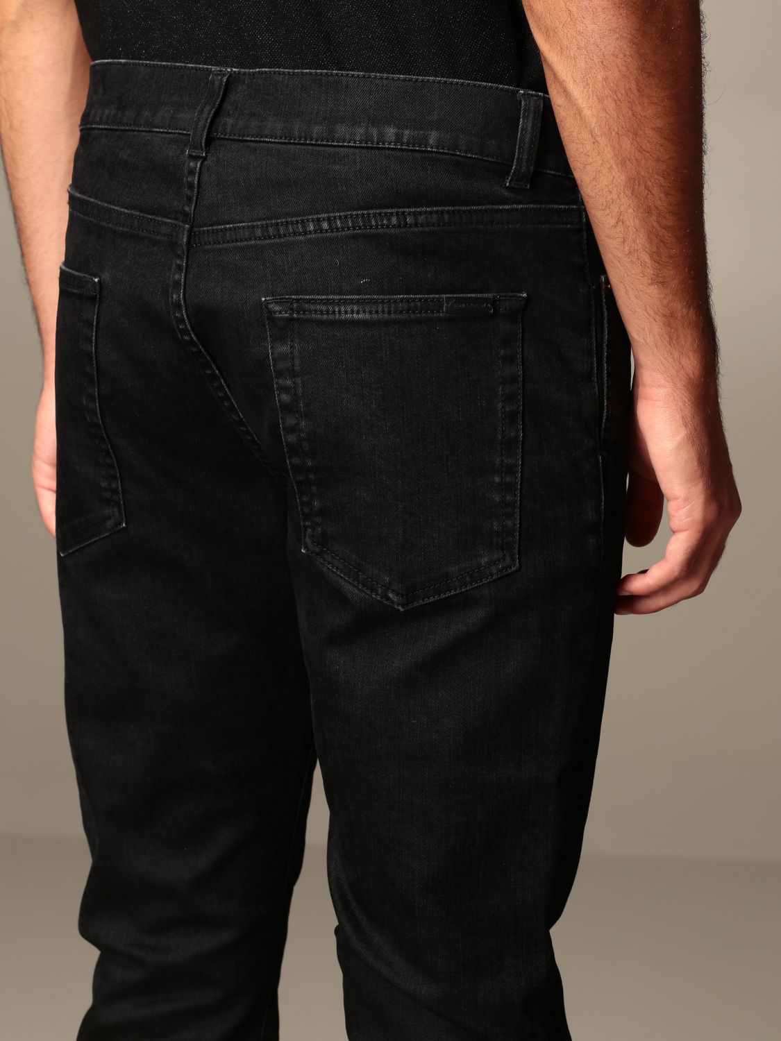stretch coated jeans