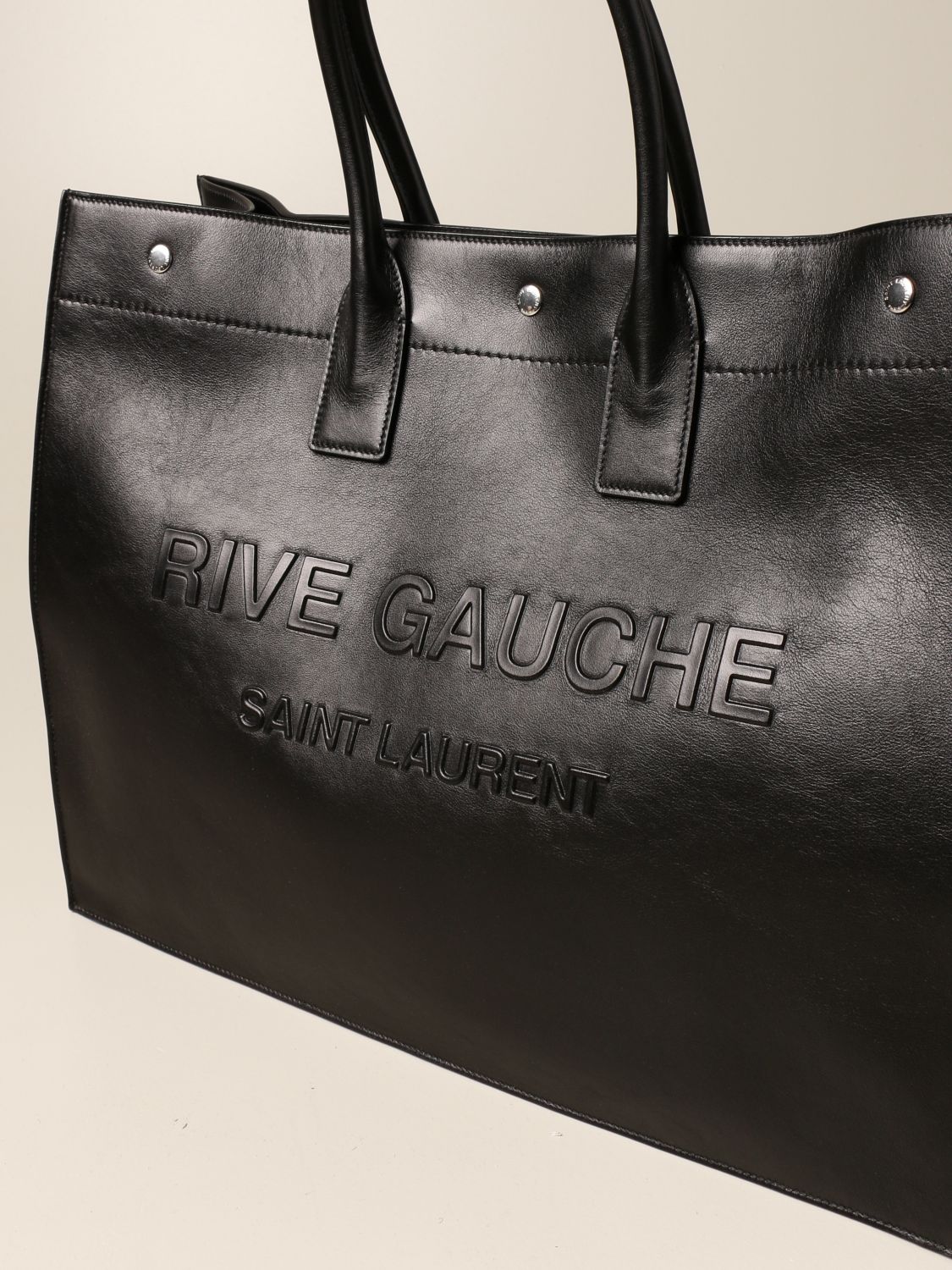 Saint Laurent Large Rive Gauche Leather Tote