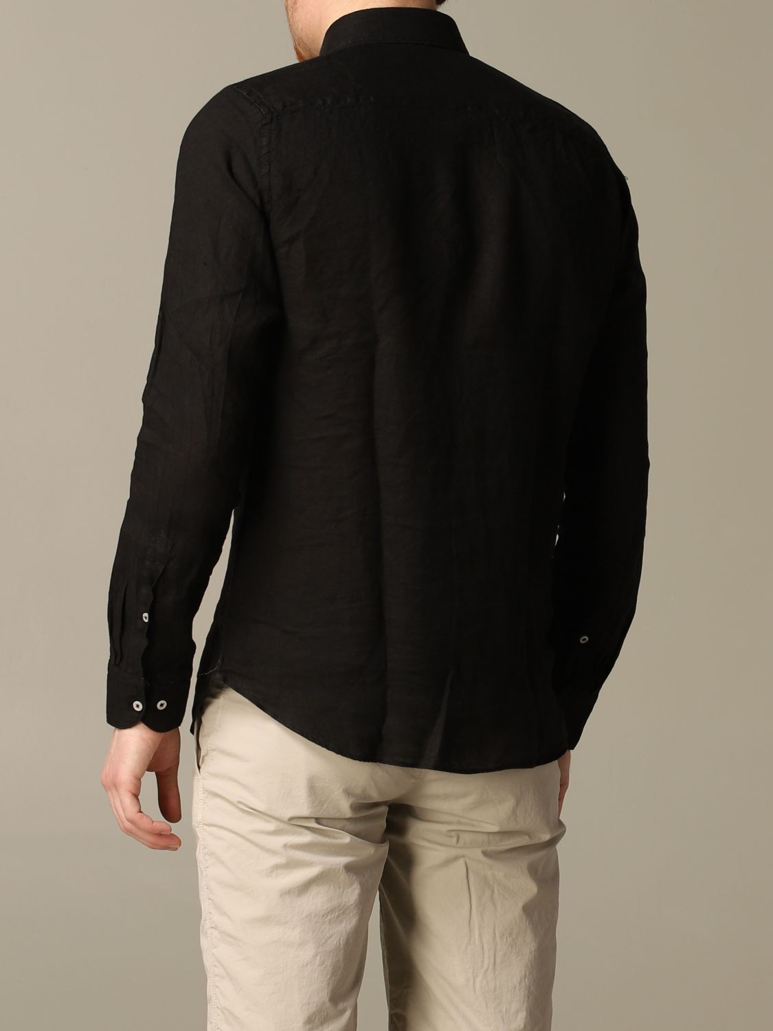 An American Tradition Outlet Brooklyn BD Baggies Shirt In Slim Linen