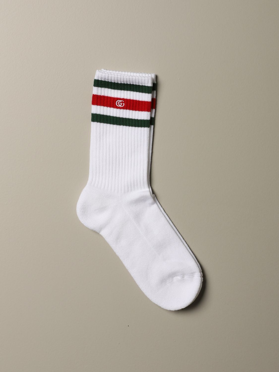 GUCCI: stretch cotton socks - White | Gucci socks 459532 4K667 online on  