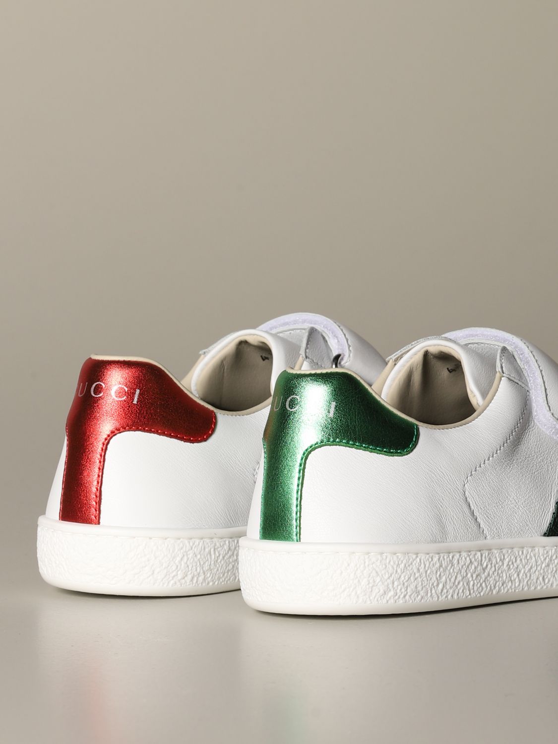 gucci sneakers red and green back