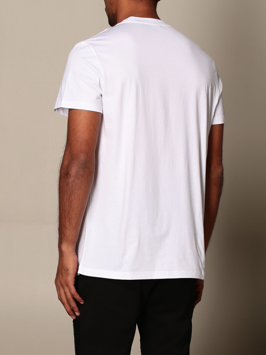 T-shirt Balmain: Balmain cotton T-shirt with embossed logo white 1 3