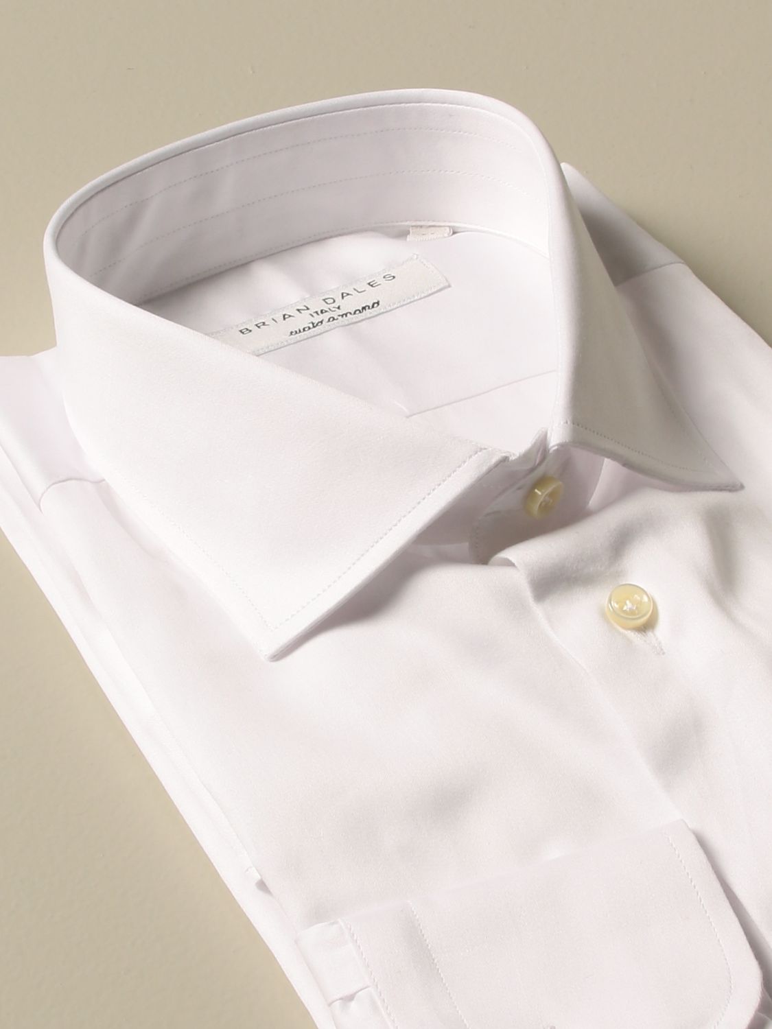 Camicia Brian Dales: Camicia Brian Dales Camicie in cotone slim bianco 2
