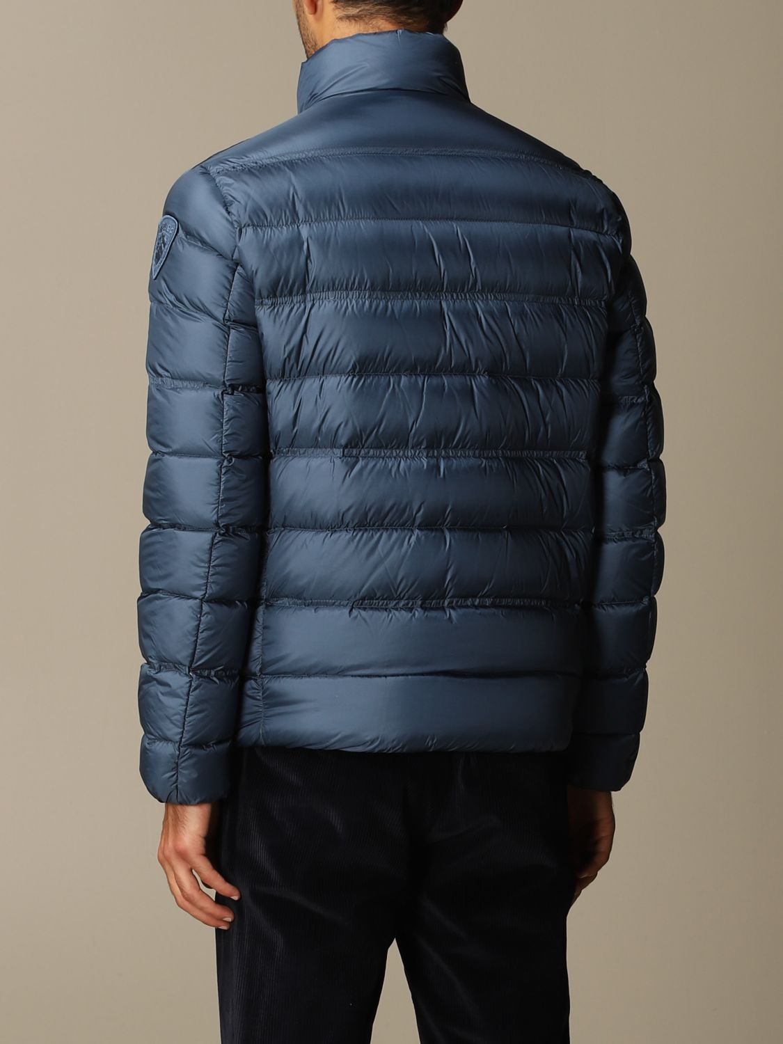 Blauer down jacket in light nylon | Jacket Blauer Men Navy | Jacket ...