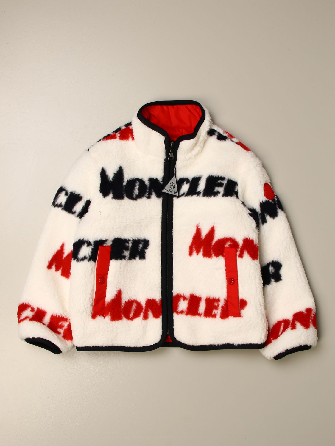 moncler logo zipped jacket