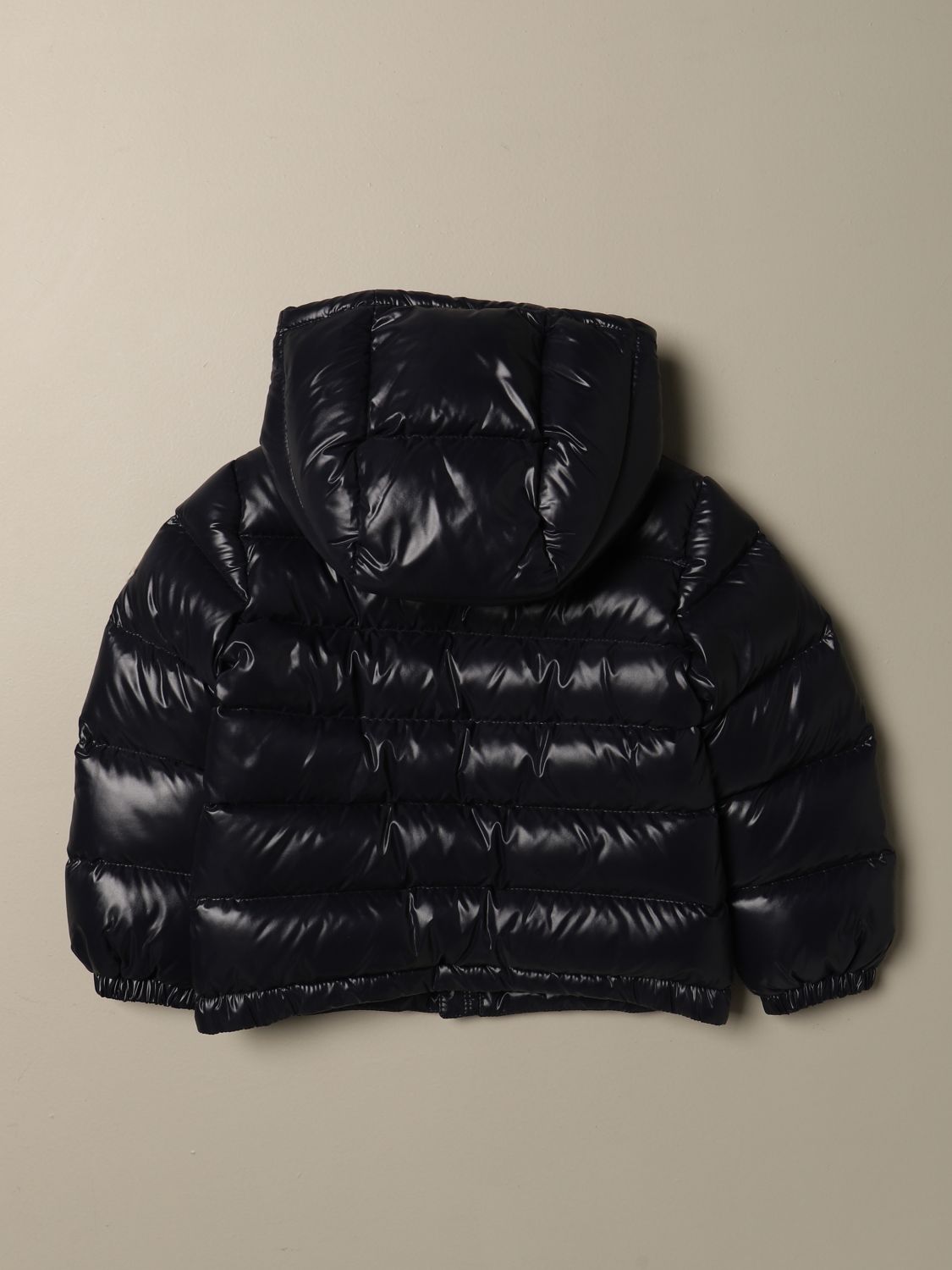shiny moncler coat with fur