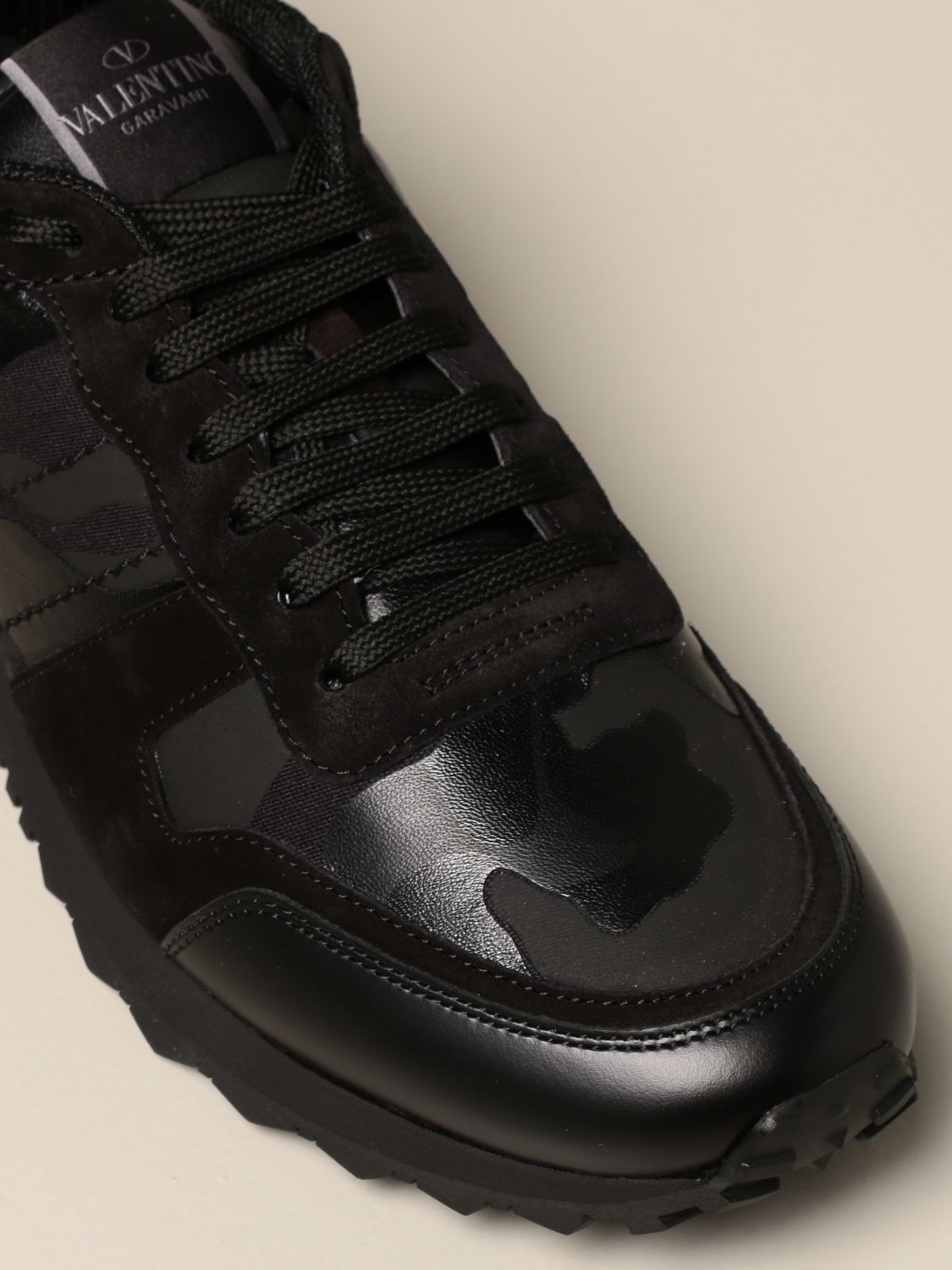 valentino sneakers camouflage black