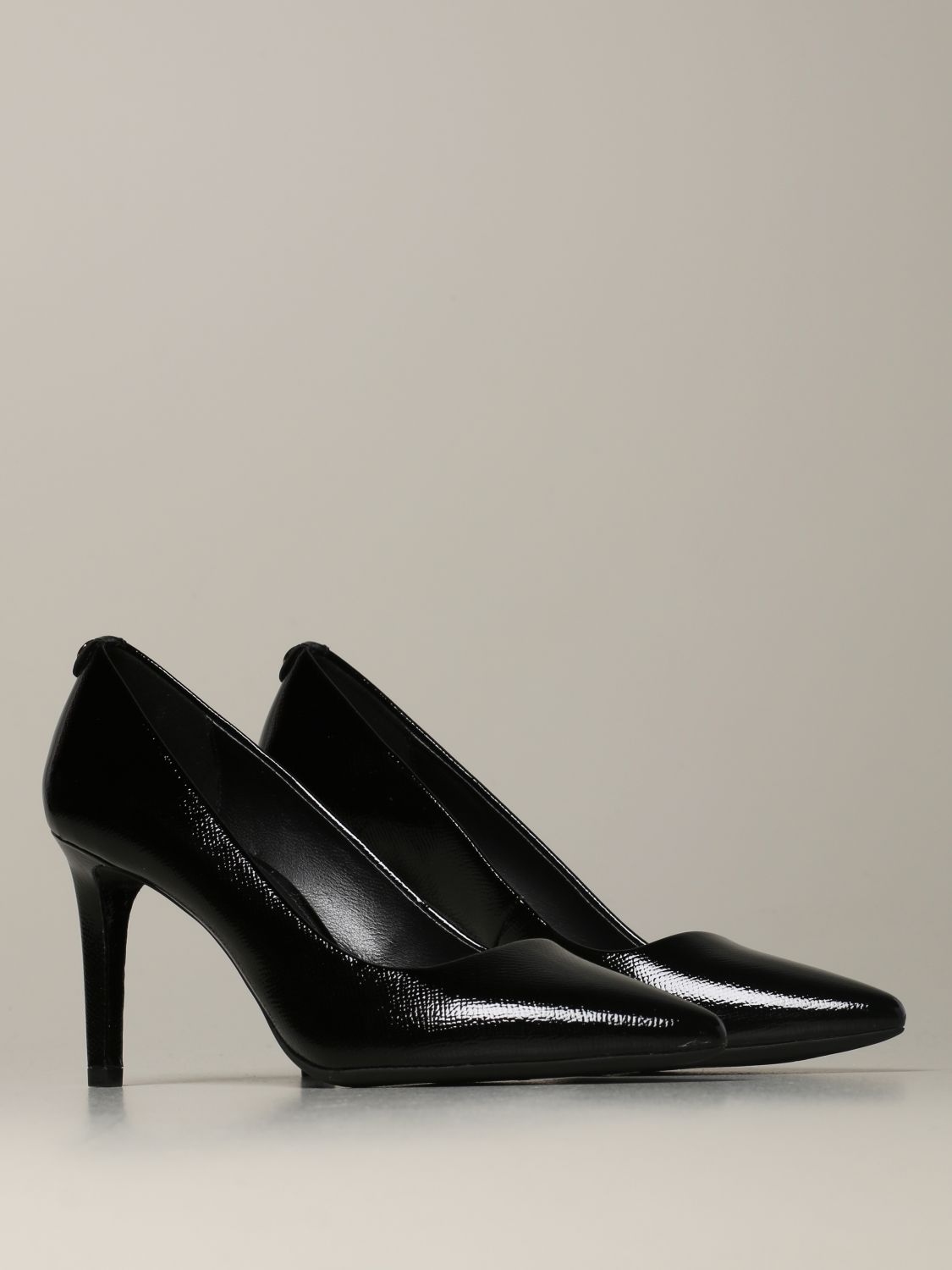 michael kors black leather pumps