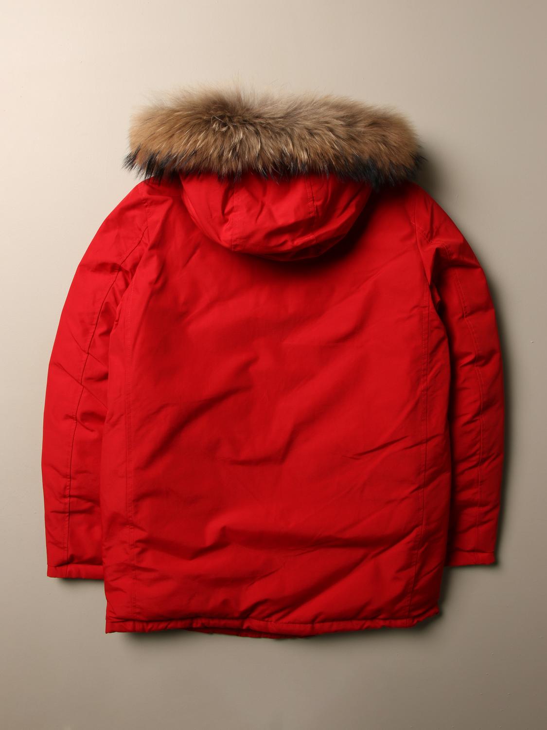 Woolrich Outlet Jacke kinder Jacke Woolrich Kinder Rot Jacke