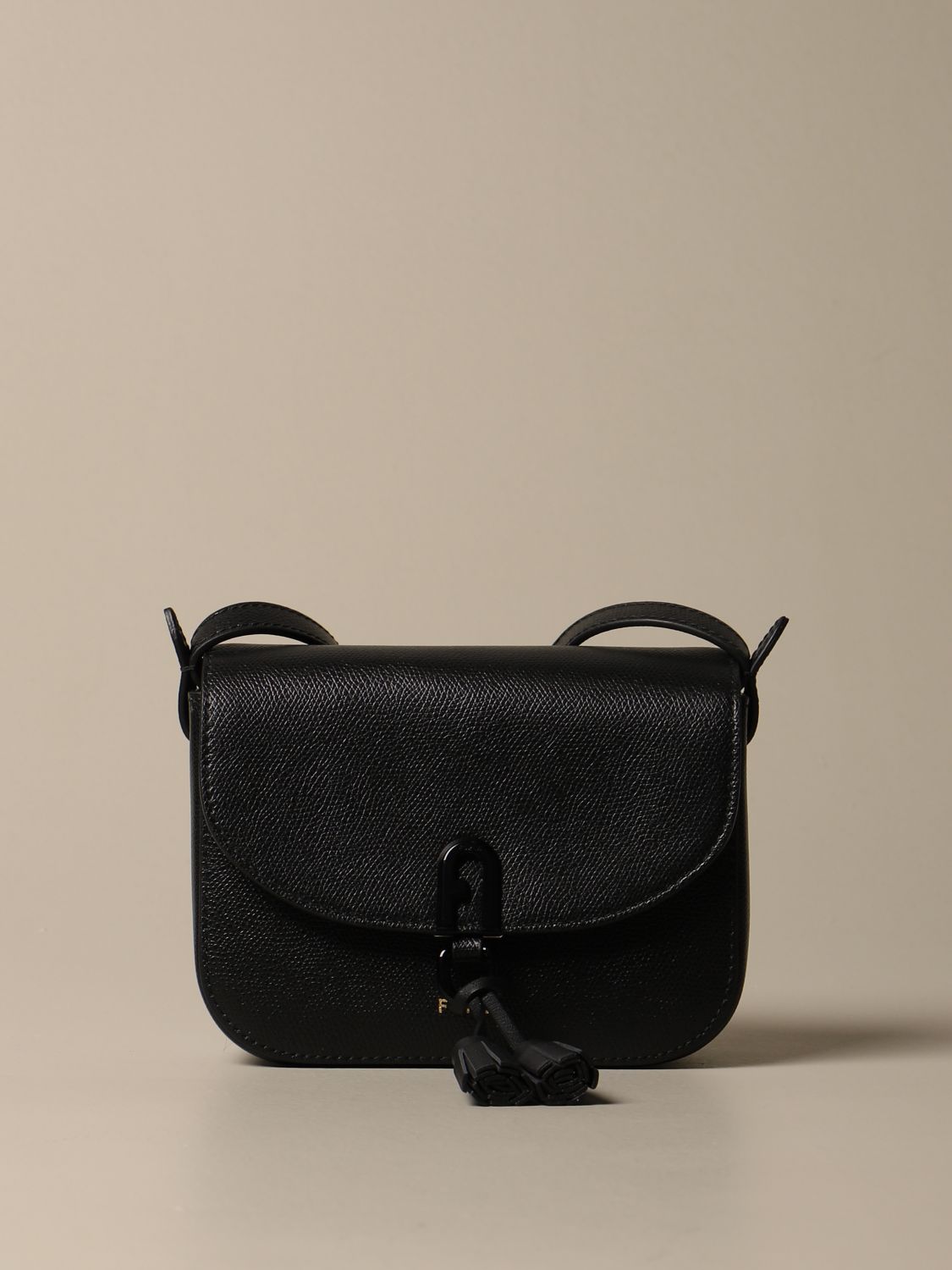 furla leather shoulder bag