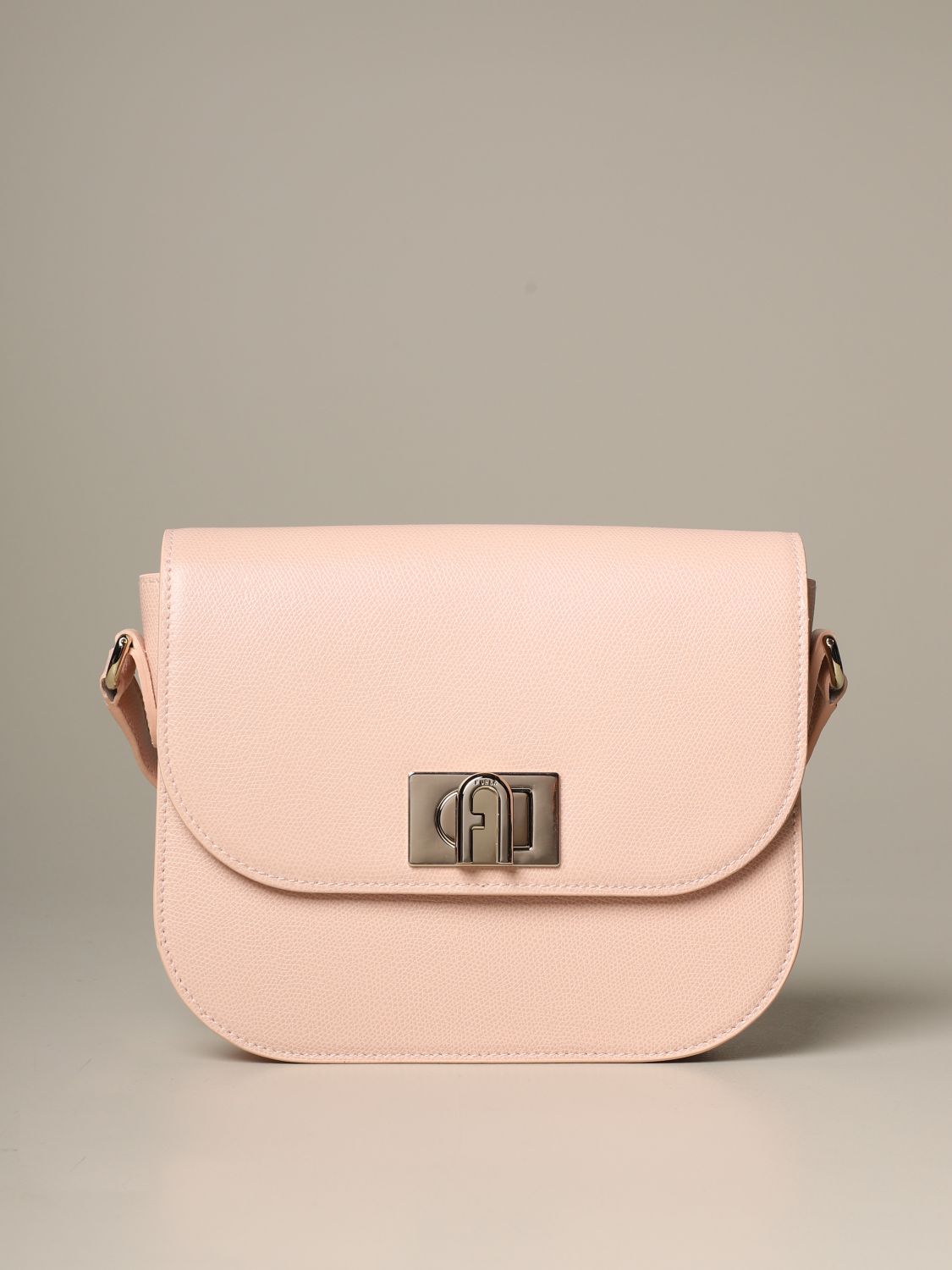 furla leather shoulder bag