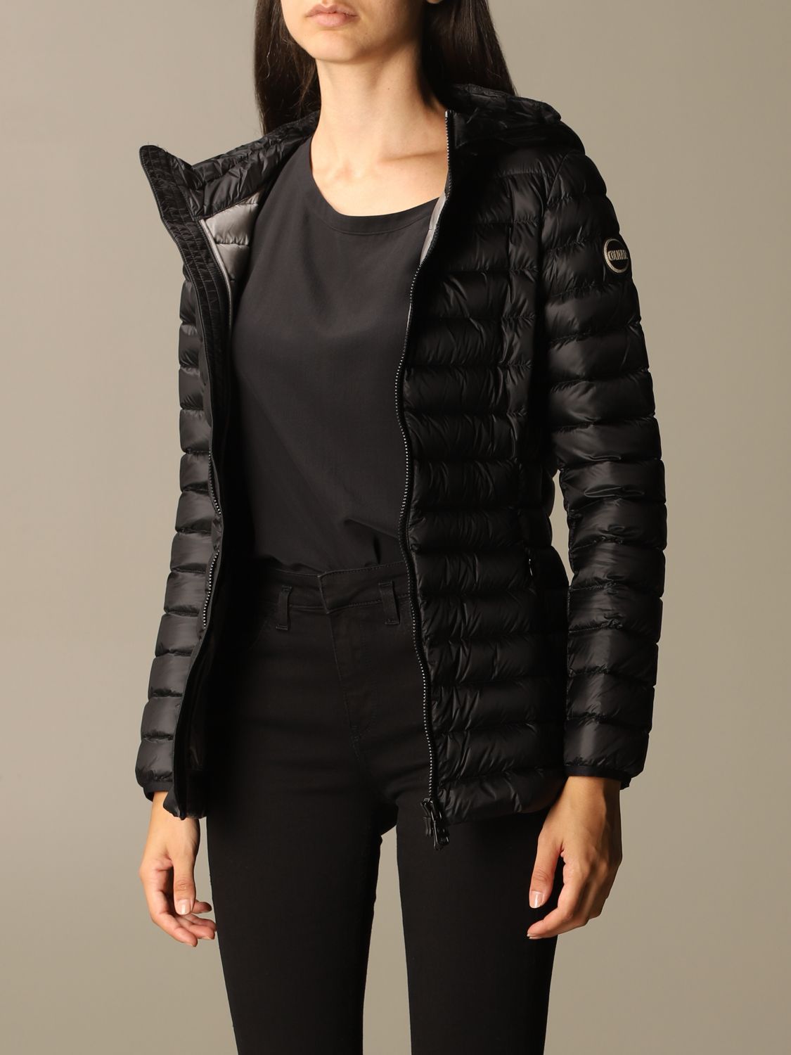 COLMAR: down jacket in shiny nylon | Jacket Colmar Women Black | Jacket ...