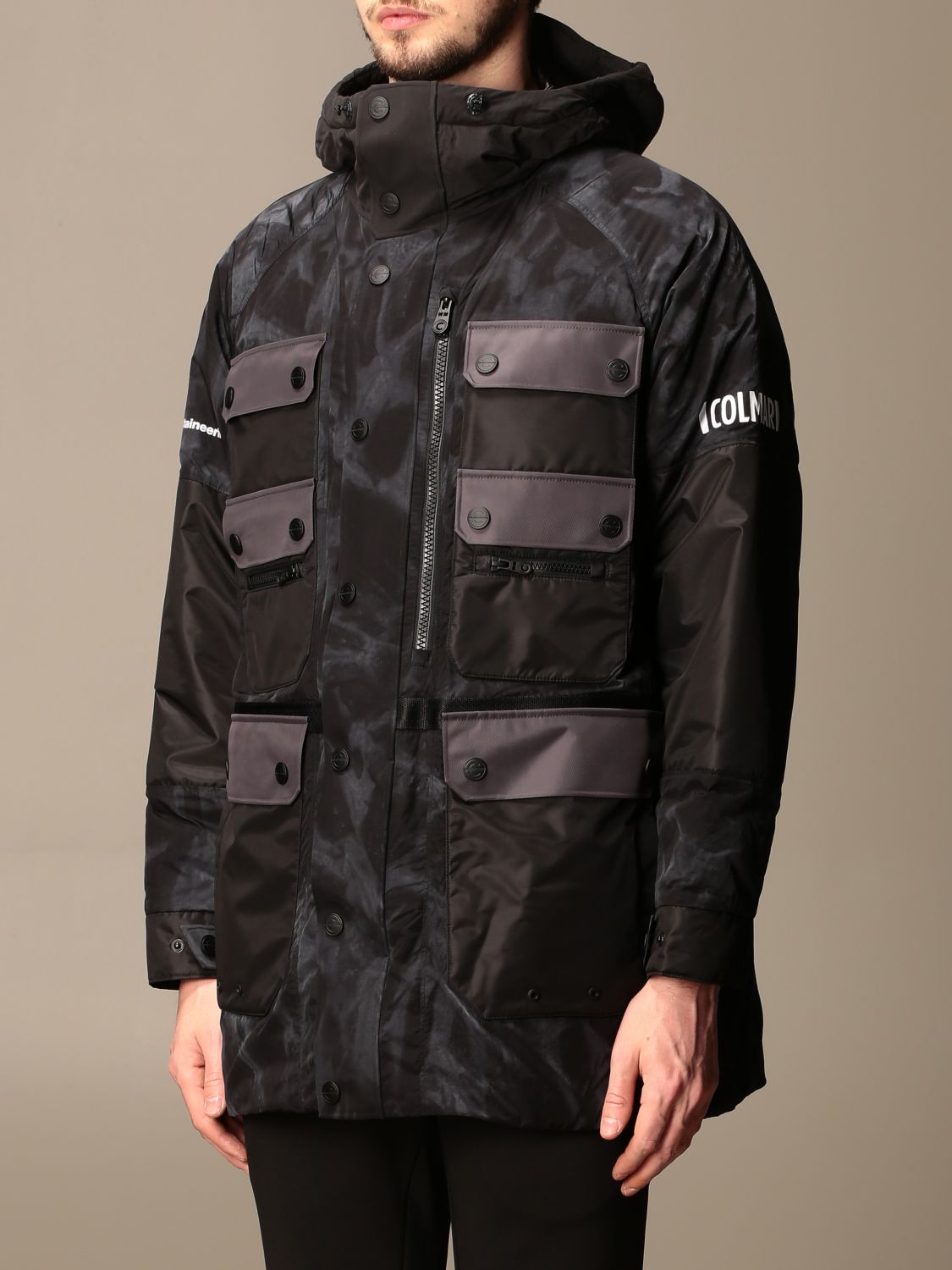 Bimaterial Hooded Down Jacket - Men - Ready-to-Wear