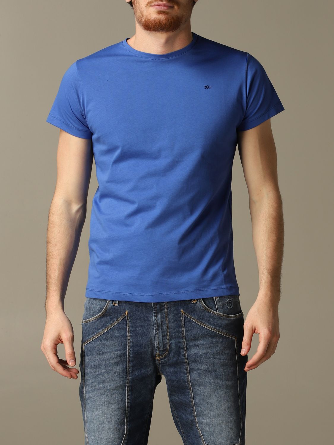 Xc Outlet: t-shirt for man - Royal Blue | Xc t-shirt T-SHIRT M online