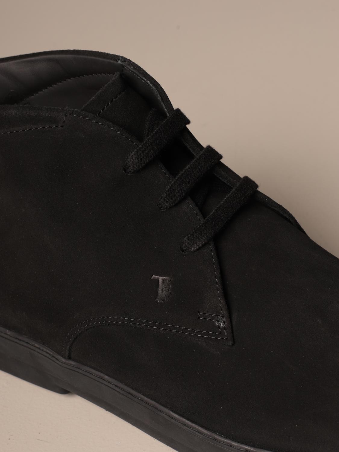 TOD'S: Polacchino Winter in camoscio - Nero | Polacchine Tod's XXM0HW00D80  HSE GIGLIO.COM