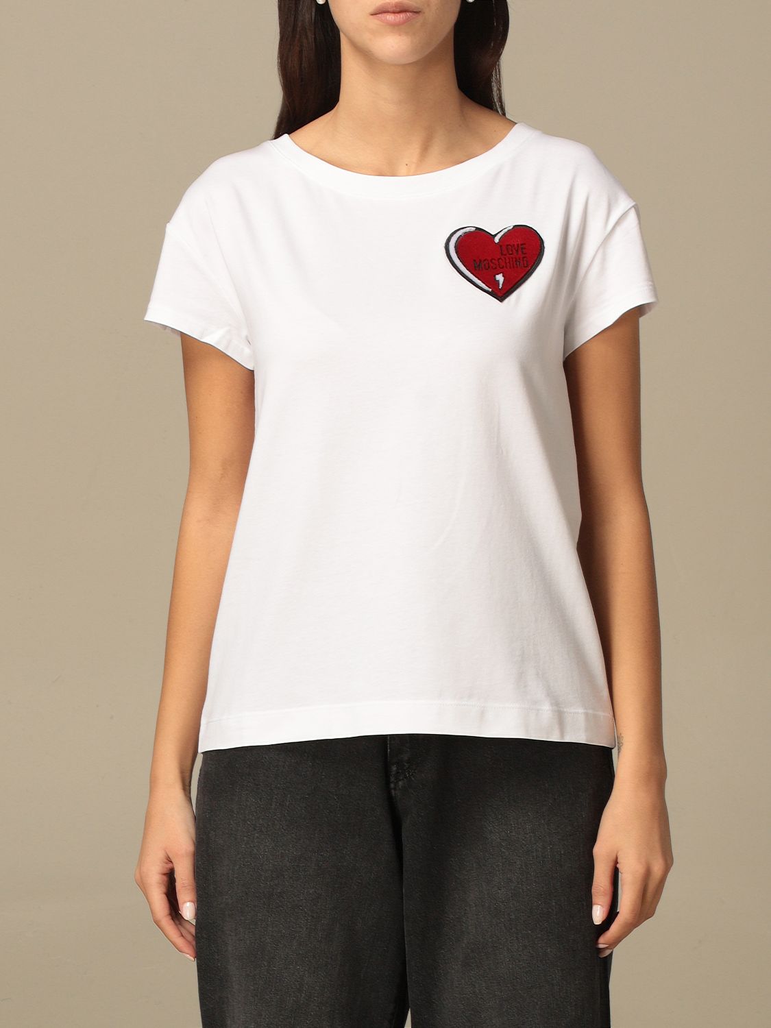 moschino shirt heart