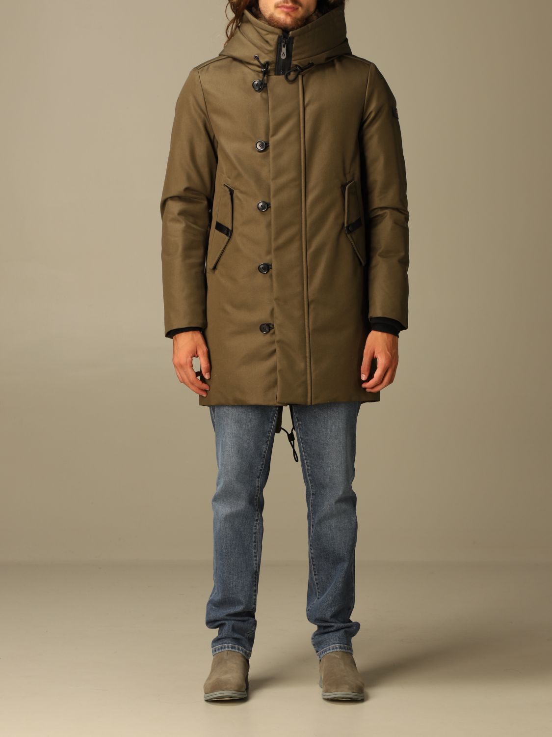 PEUTEREY: Kasa parka in technical fabric - Military | Peuterey jacket  PEU3322 01110733 online on GIGLIO.COM