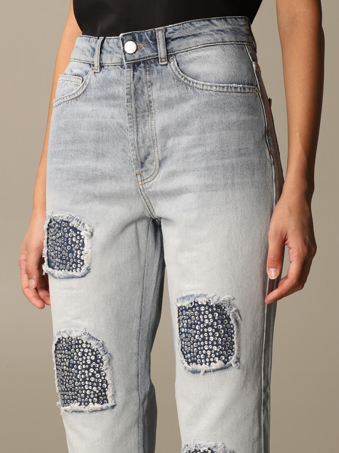 denim with rhinestones