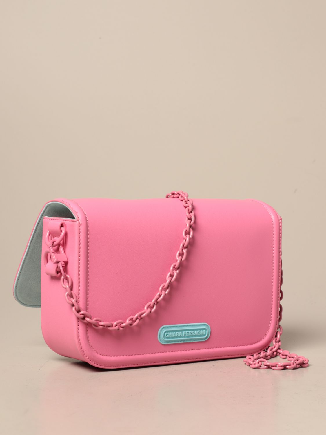 Chiara Ferragni Eyelike Borsa Food Legislative in Pink Womens Shoulder bags Chiara Ferragni Shoulder bags 