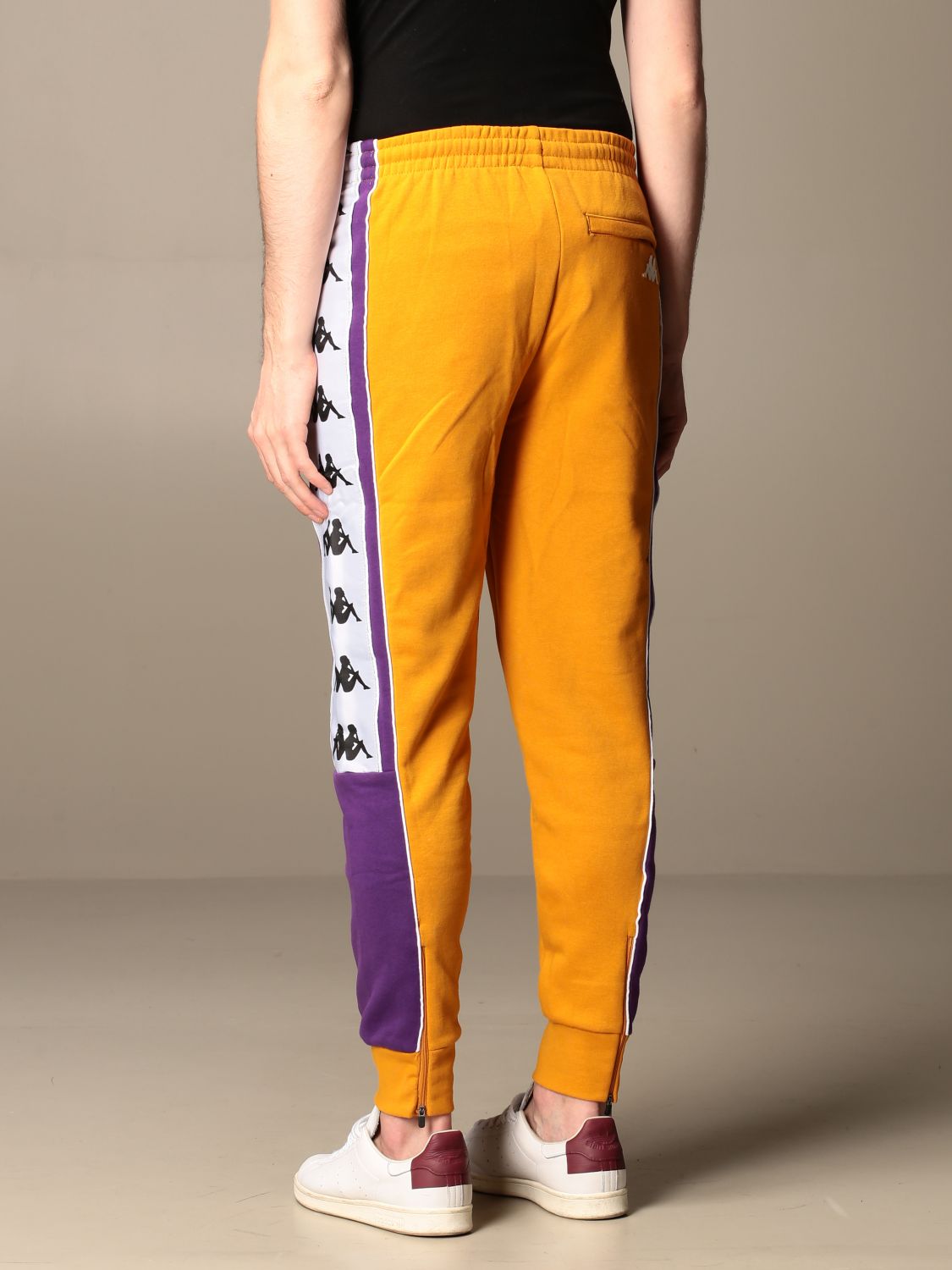 Pantalon Authentic Ombrone Naranja De Chandal Hombre Kappa - Kappa Colombia