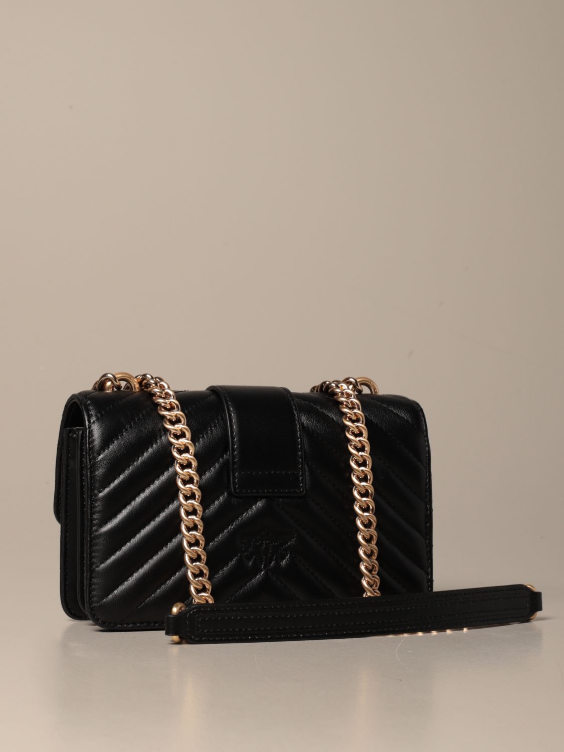 PINKO Shoulder bag women Black Mini Bag Pinko 1P21TLY6KT LOVE