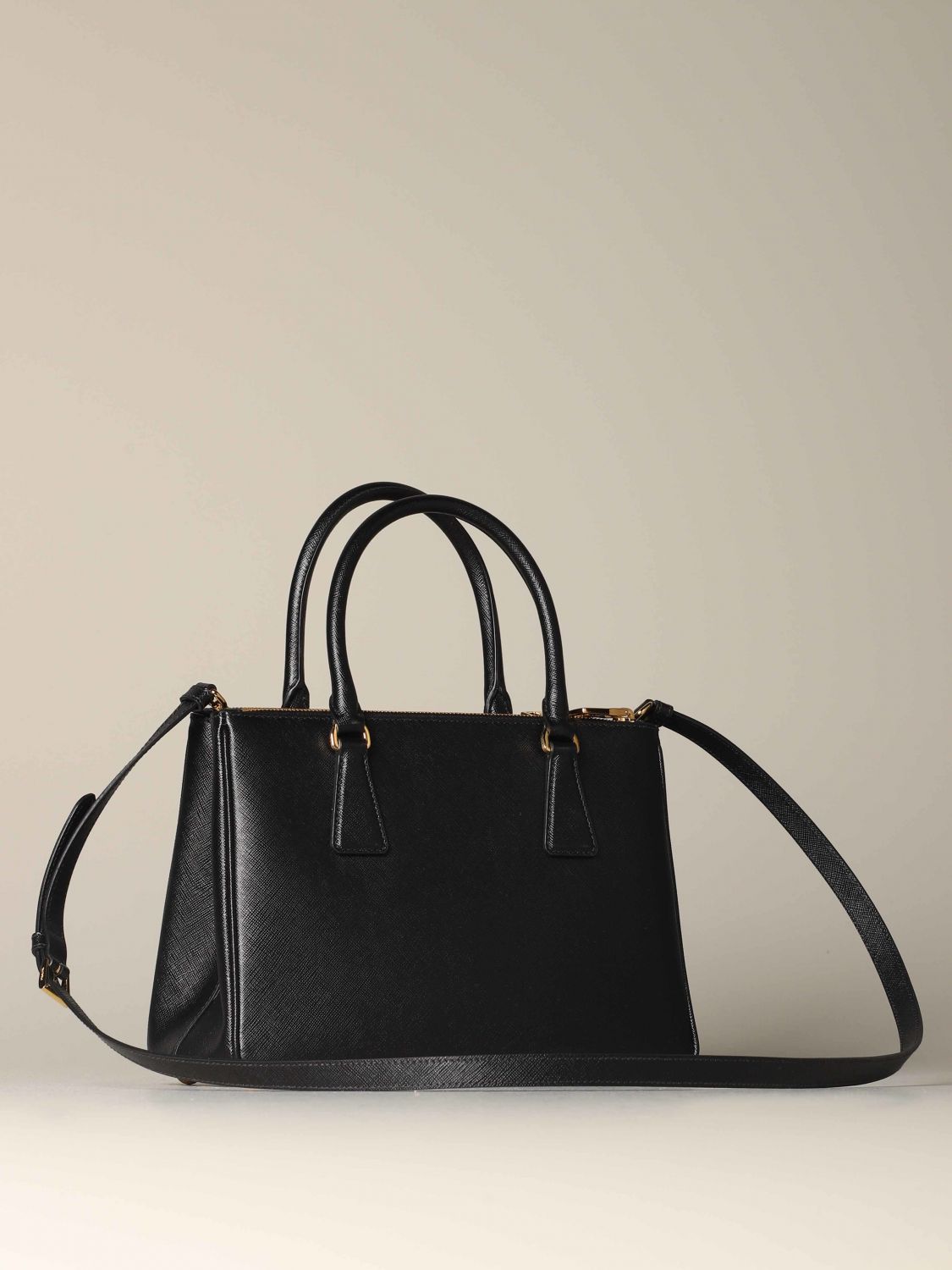 Small Prada Galleria Saffiano Leather Bag - Black – Amuze