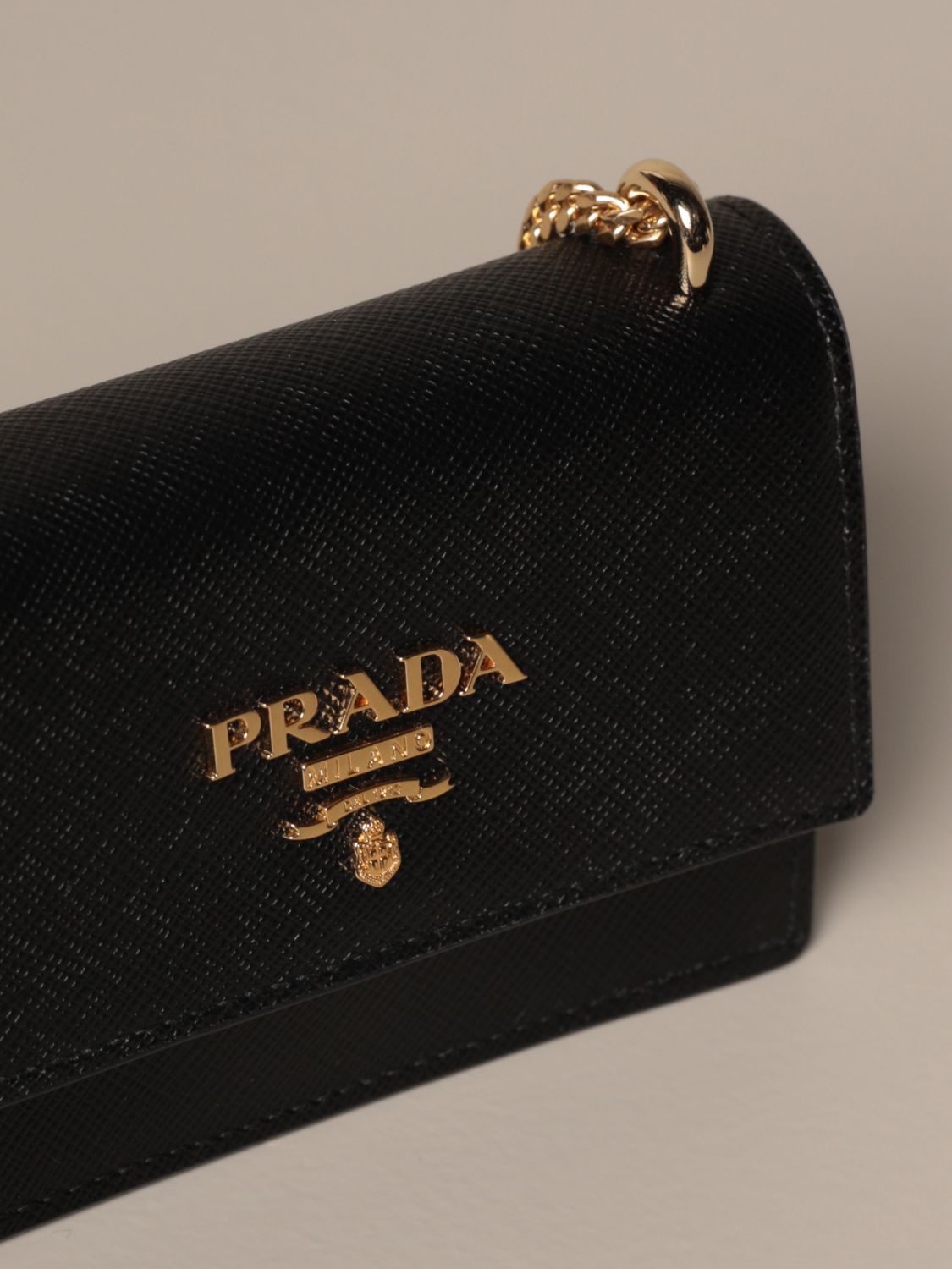 PRADA cross body bag in genuine saffiano leather Mini Bag Prada