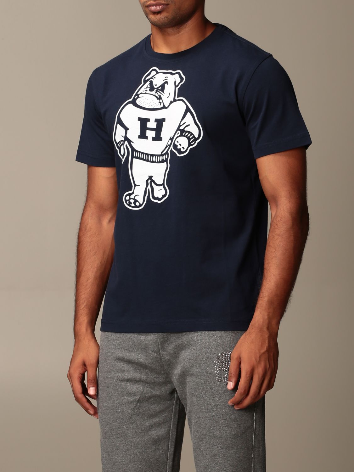 Hydrogen Outlet: cotton t-shirt with logo | T-Shirt Hydrogen Men Blue | T-Shirt Hydrogen 274604 