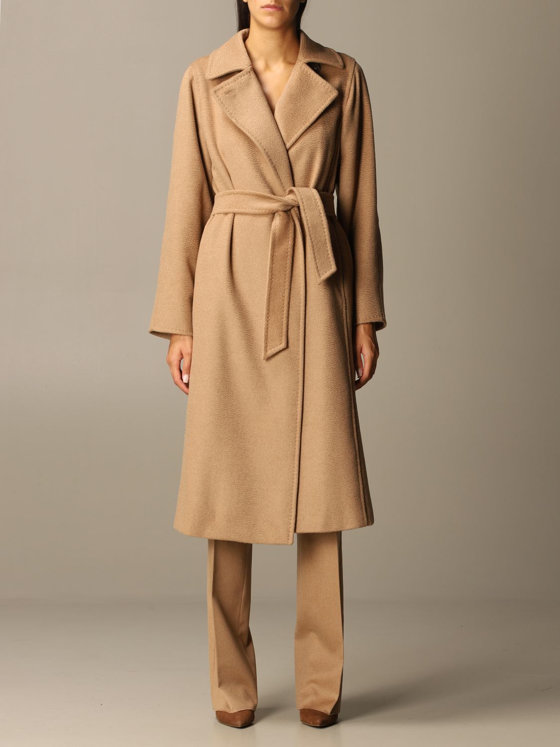 MAX MARA: Manuela wool coat | Coat Max Mara Women Camel | Coat Max Mara