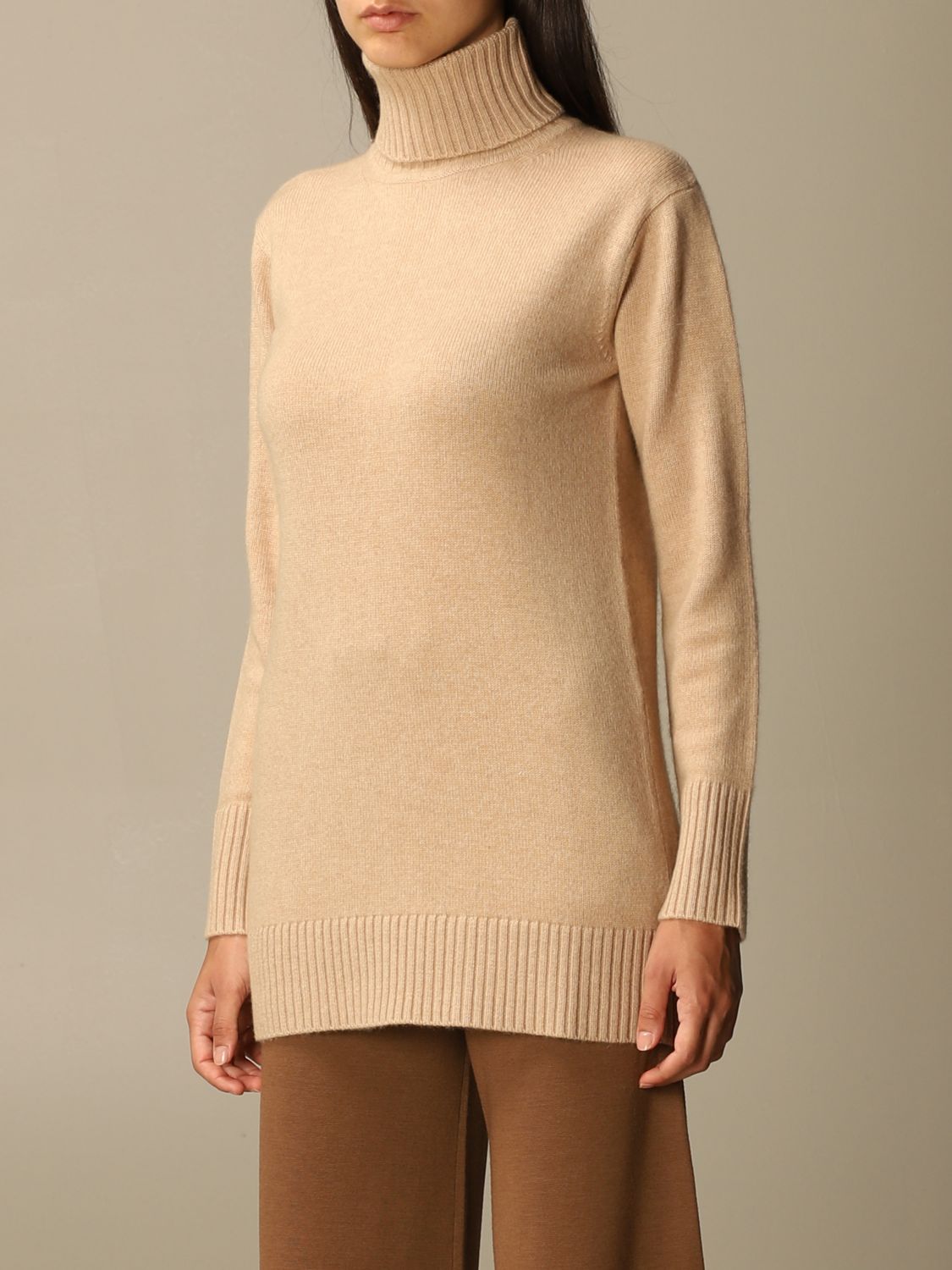 MAX MARA: Nastro pullover in wool and cashmere - Camel | Sweater Max ...