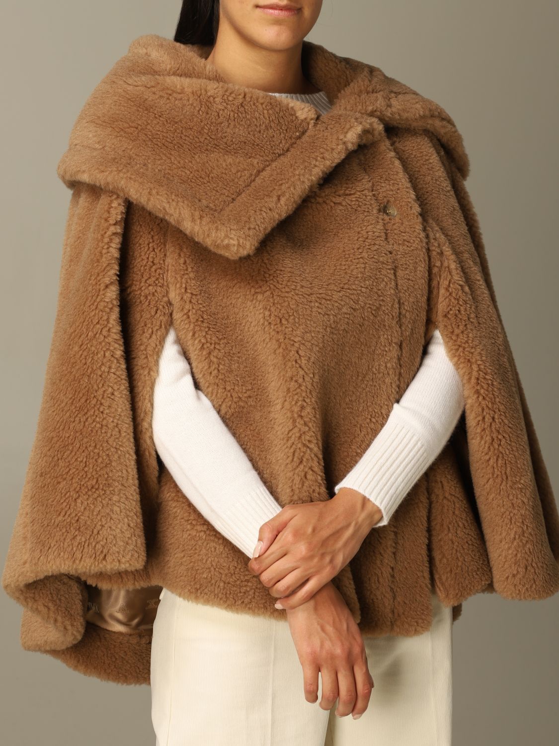 ウェブストアは 【MAX MARA】Teddy fabric cape テディ ケープ | tonky.jp