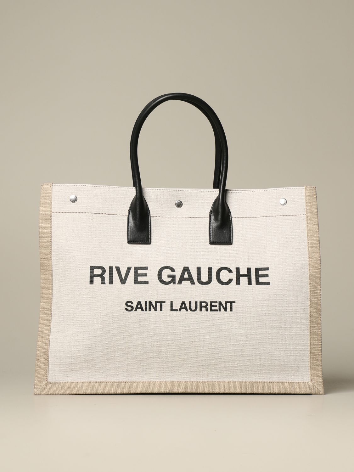 Luxury Designer Review, YSL Espadrille and Saint Laurent Noe Rive Gauche  Linen Tote - SHOP DANDY