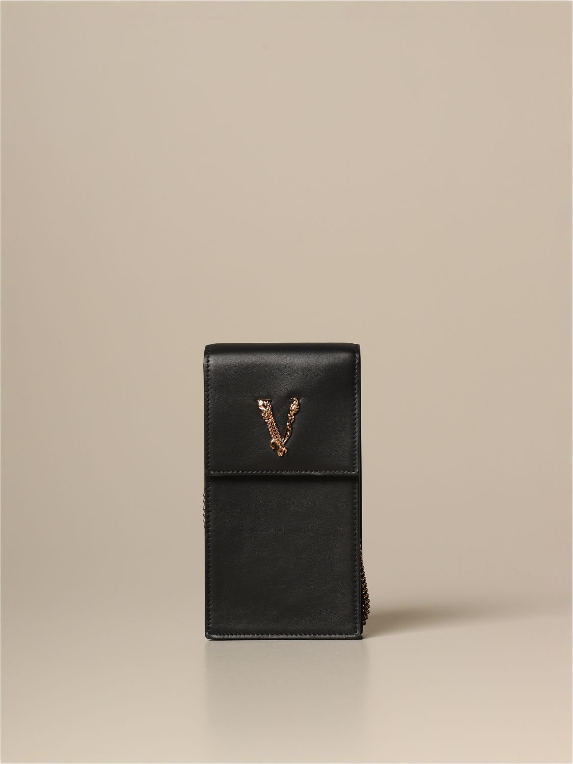 Virtus Versace phone holder bag in leather