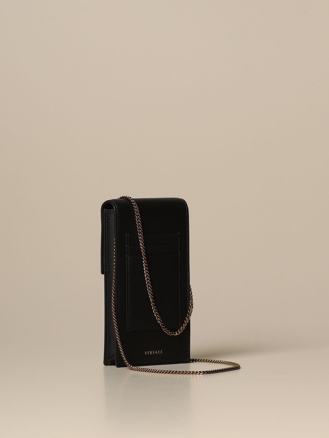 Virtus Versace phone holder bag in leather
