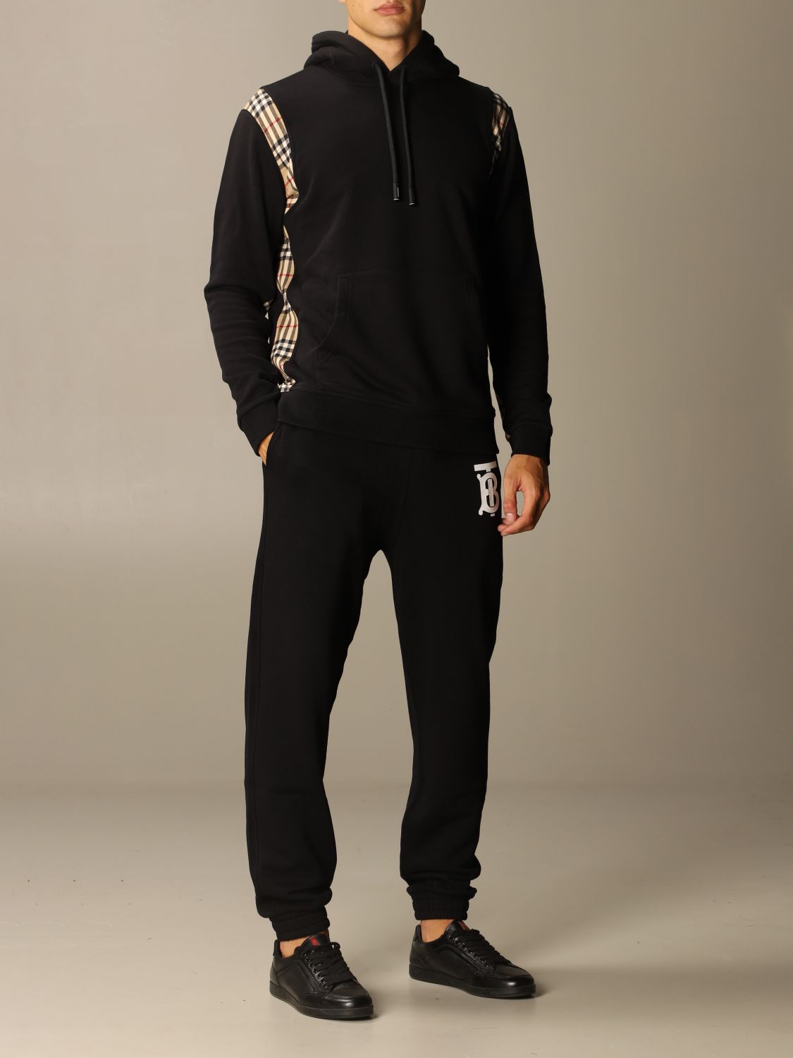 mens burberry sweat suit